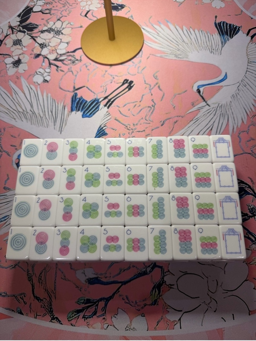 Lavender Lilac Purple and Pink Mahjong Tiles - Picture 6 of 8